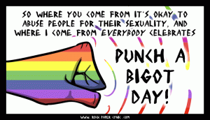 punch a bigot